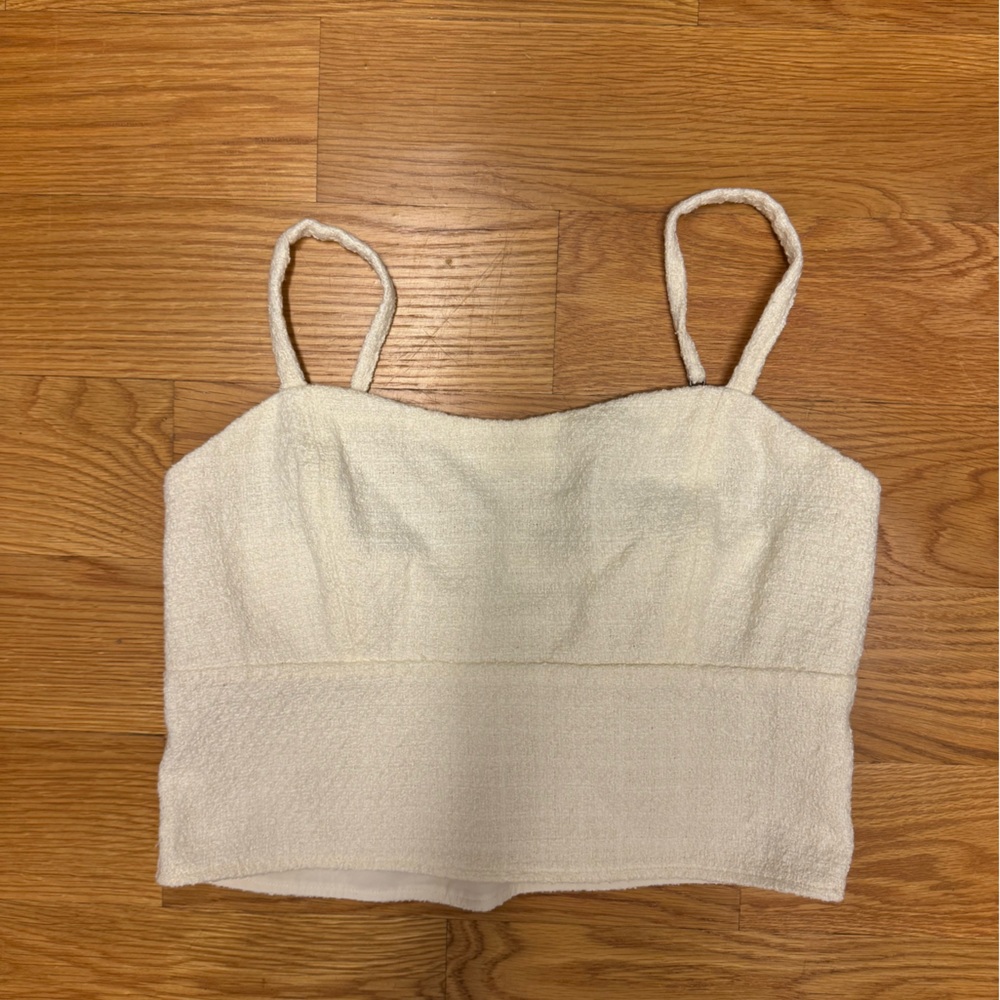 Abercrombie and Fitch tweed crop top, small